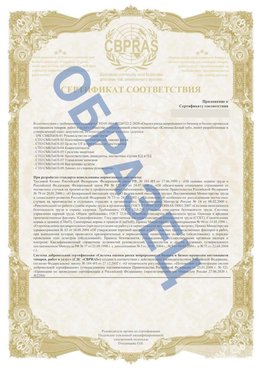 Образец Приложение к СТО 01.064.00220722.2-2020 Волжск Сертификат СТО 01.064.00220722.2-2020 